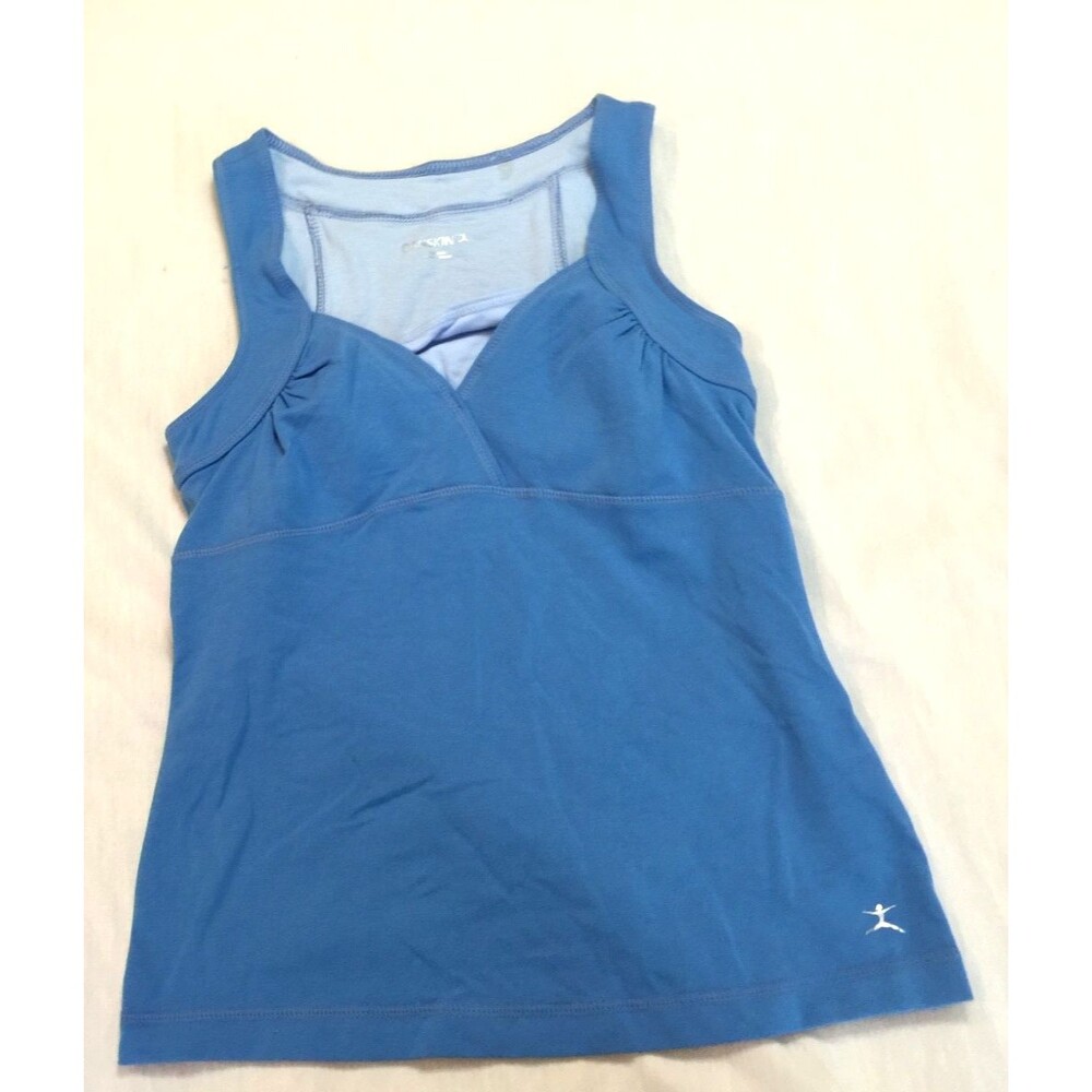 DANSKIN WOMENS TANK TOP WITH BUILT BRA SIZE S